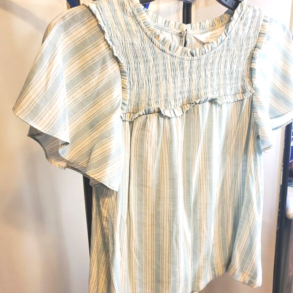 ✨ Lauren Conrad Corporate Bloom Blouse 🌸 Women’s Small - Picture 8 of 13